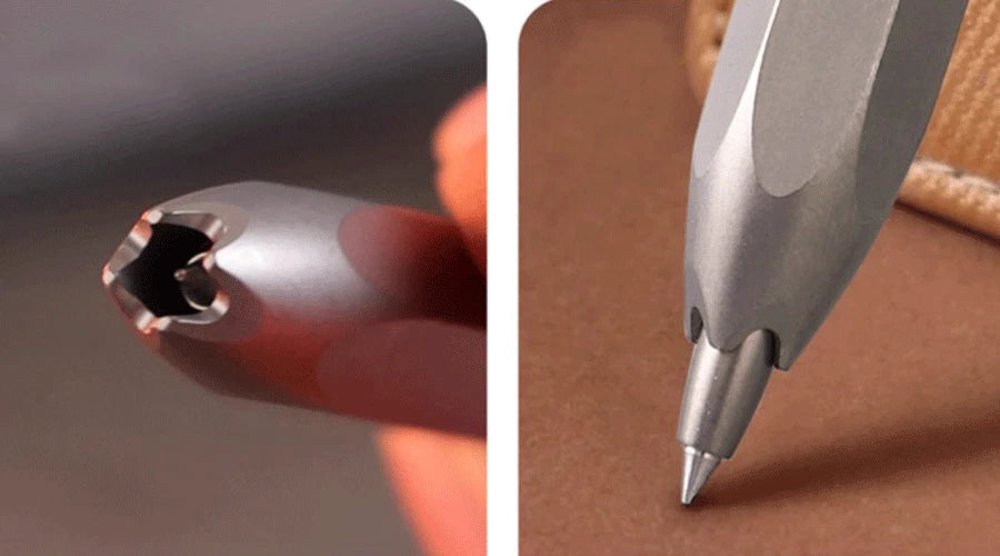 EDC Titanium Practical Ballpoint Pen Working Signature Pocket Pen with 5 Refills 07FC0E-D4 - KOEEK