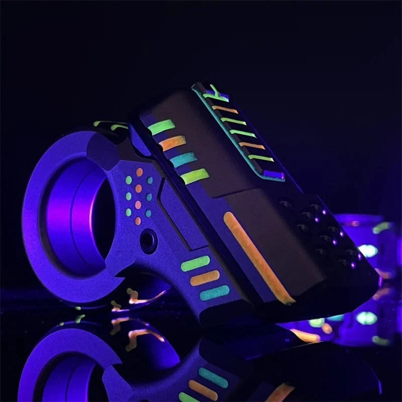 Alloy Zoom Ratchet Wheel Fidget Ring Fidget Spinner Hand Spinner EDC ADHD Tool 07FC0E-D4 - KOEEK