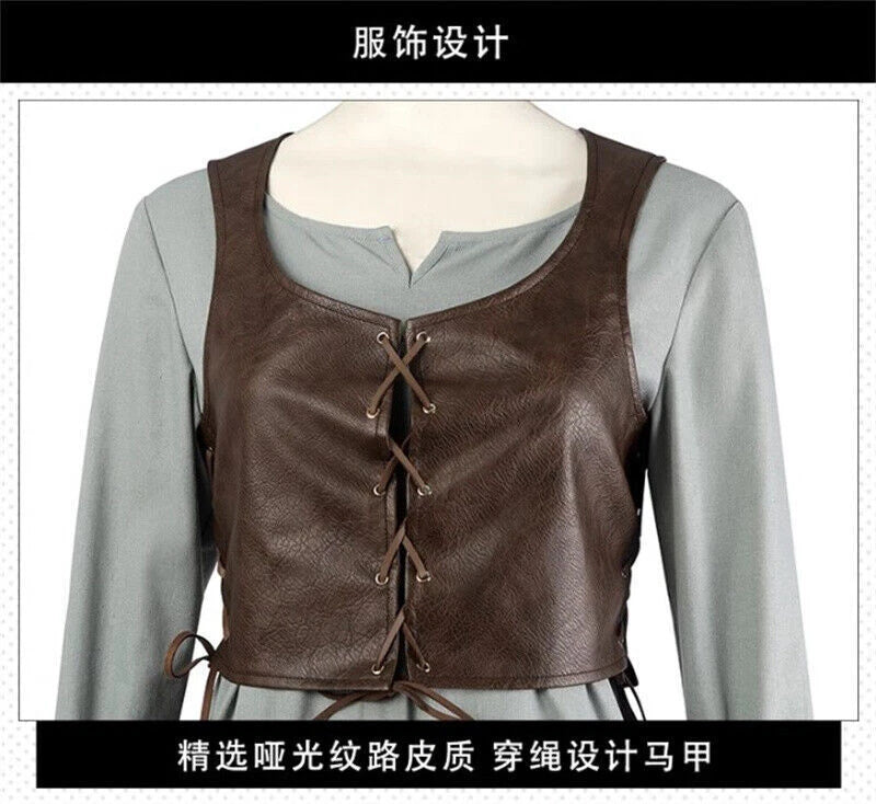 The Witcher 3：Wild Hunt Cirilla Fiona Elen Riannon Cosplay Costume Full Set Suit 07FC0E-D4 - KOEEK