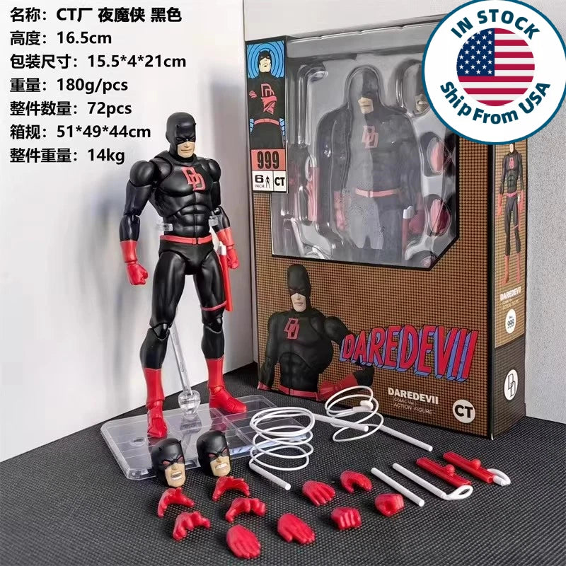 CT Toys No.999 Shadowland Daredevil Comic Ver. Black Suit Action Figure US STOCK CT_TOYS - KOEEK