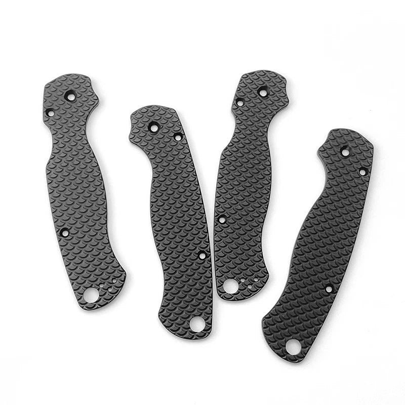 1 pair Aluminum Alloy  Grip Handle Scales for Spyderco C81 paramilitary2 Knives 07FC0E-D4 - KOEEK
