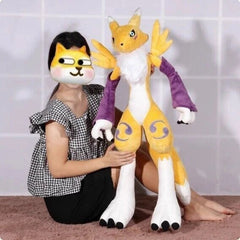 Digimon Adventure Renamon 80cm Cartoon Pillow Plush Doll Stuffed Toy Collection 07FC0E-D4 - KOEEK