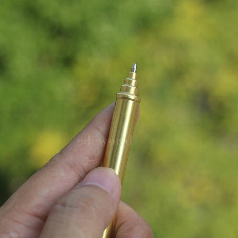 Outdoor EDC Solid Brass Practical Ball Pen Signature Pen Metal G2 Refills EDC - KOEEK