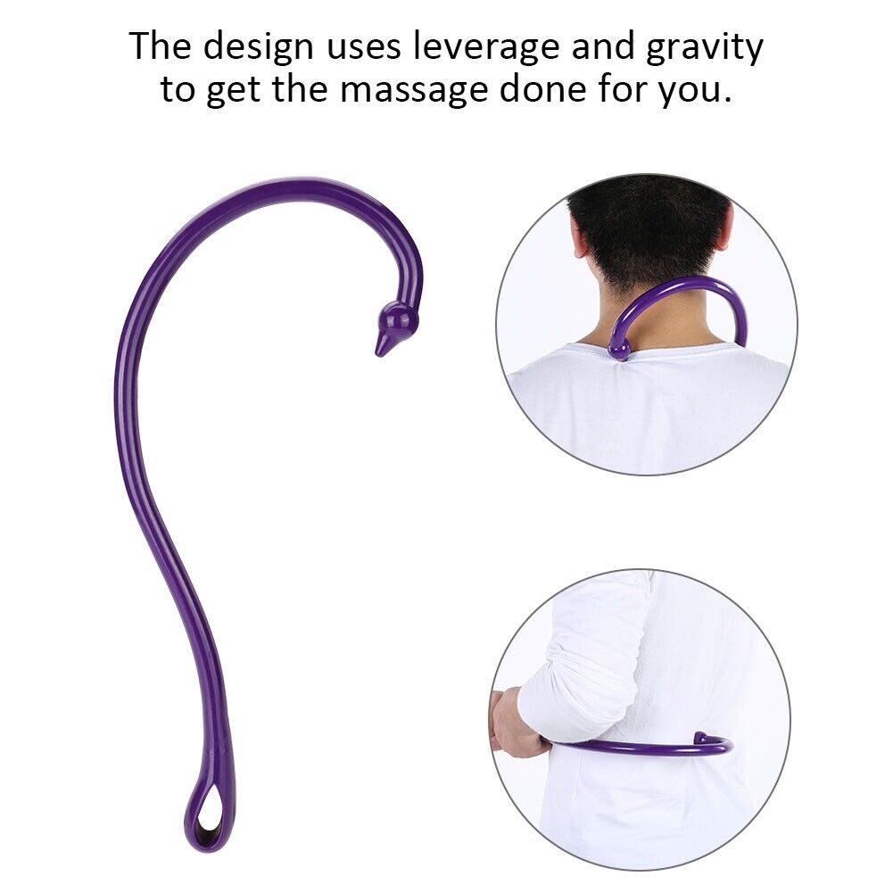 new Back Hook Massager Neck Self Muscle Pressure Stick Body Trigger Point Massage KL koeek - KOEEK