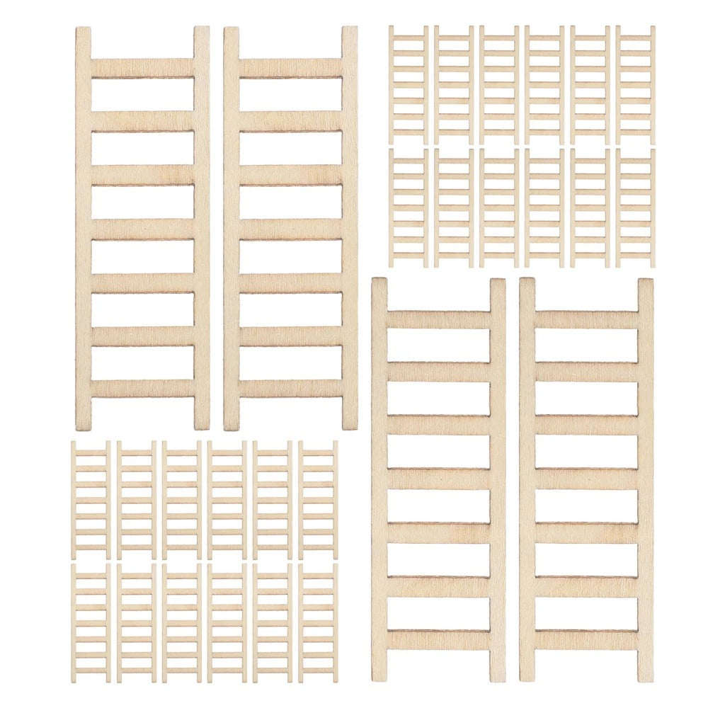 50pcs Mini Ladder Model: Micro Ladders Tiny Figurine Desktop Ornament For Doll 07FC0E-D4 - KOEEK