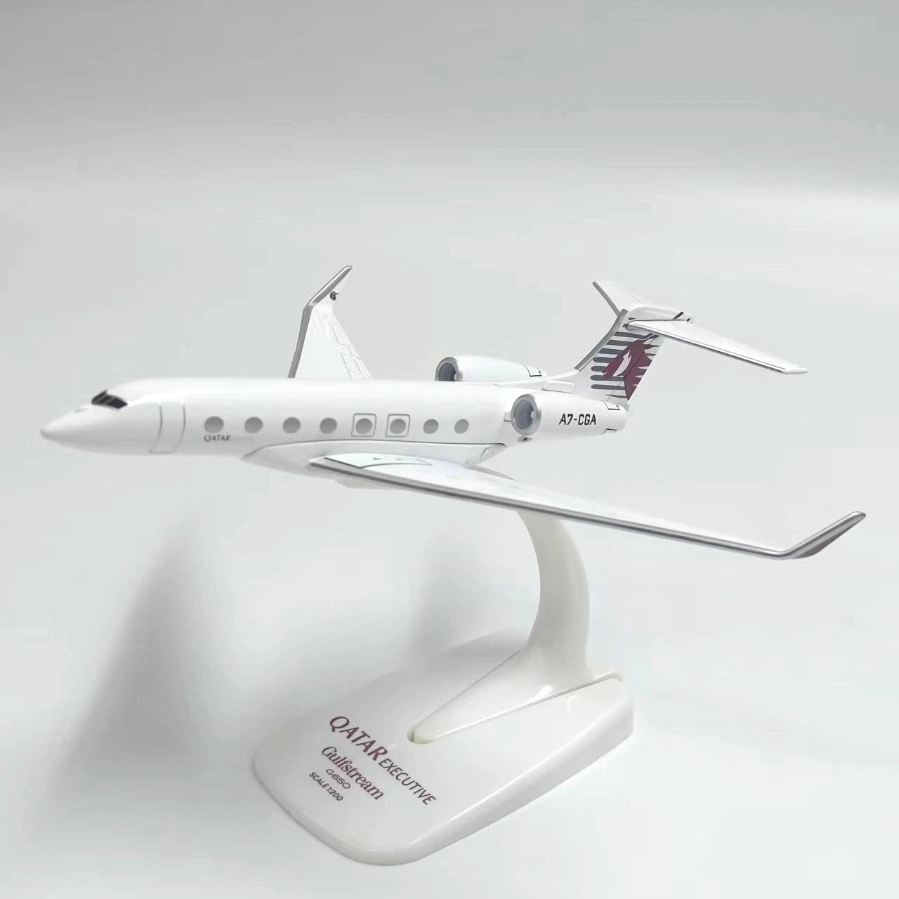1:200Qatar Executive Gulfstream G650 16cm Alloy Aircraft Static Model Collectibe 07FC0E-D4 - KOEEK