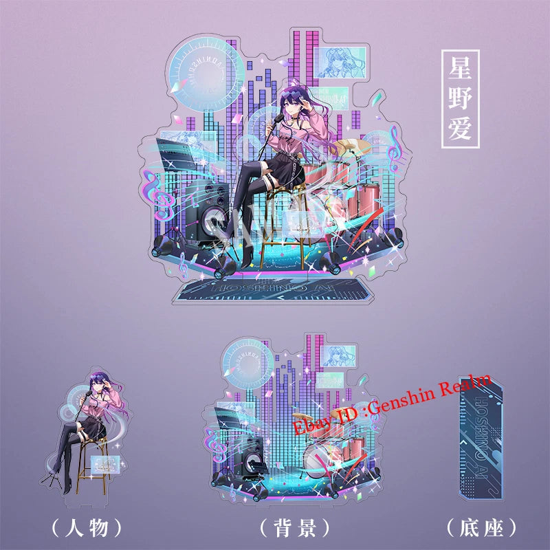 Anime OSHI NO KO Hoshino Ai Acrylic Desktop Stand Figure Collection Decor 07FC0E-D4 - KOEEK