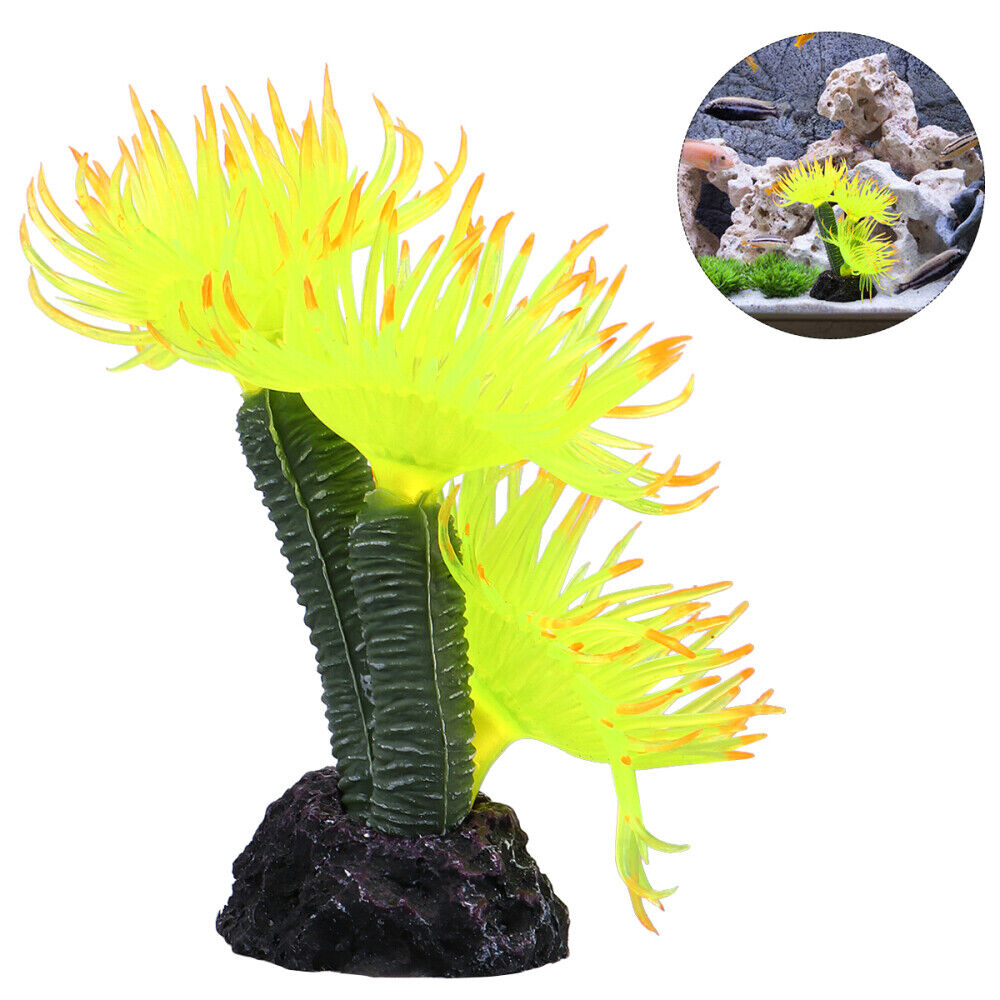 ny 3 Pc Fish Tank Faux Coral Realistic Fake Aquatic Artificial Decor