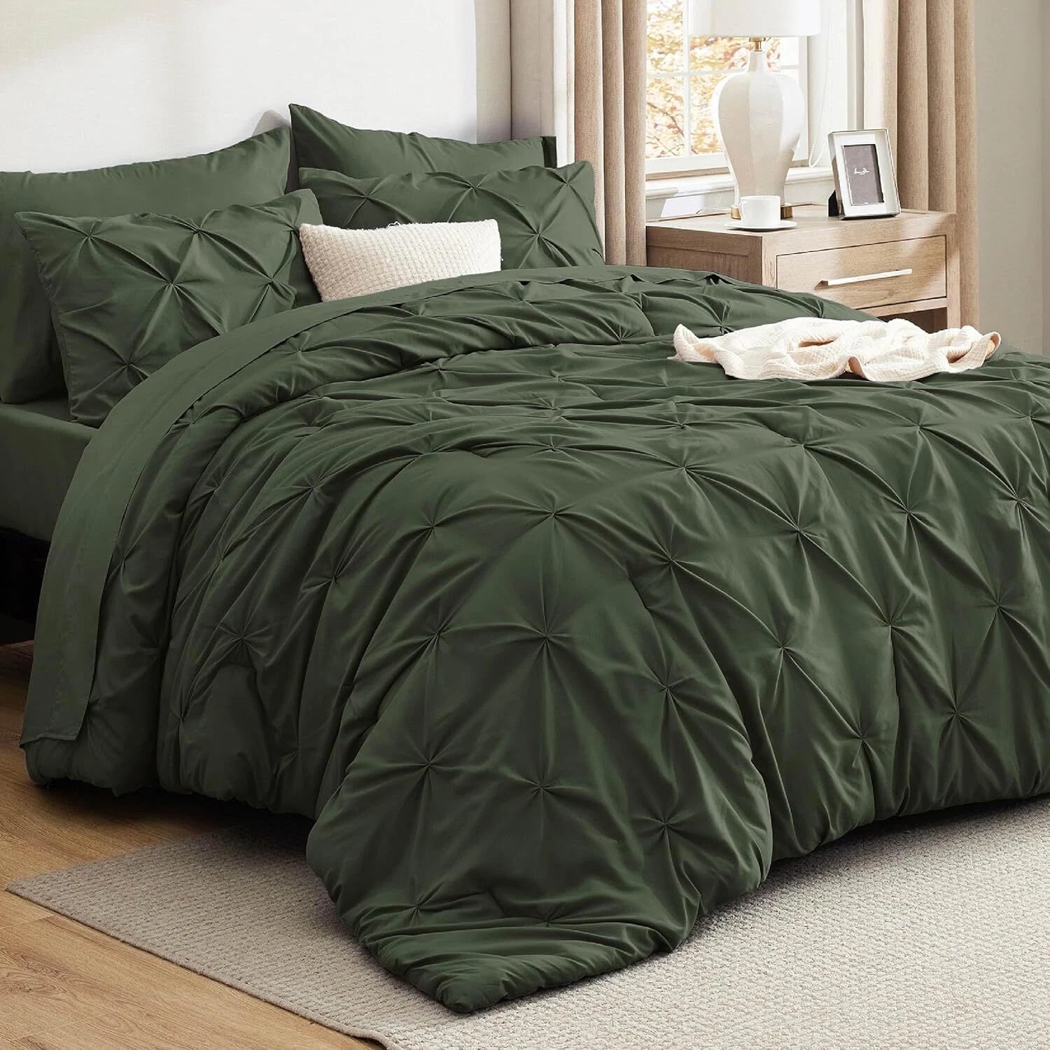 King Size Bed Comforter Set - King Size Bedding Set 7 pcs 07FC0E-D4 - KOEEK