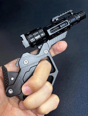 EDC Toy QT#3000 Revolver Push Slider Gun Spinner Button Fingertip Gyro 07FC0E-D4 - KOEEK