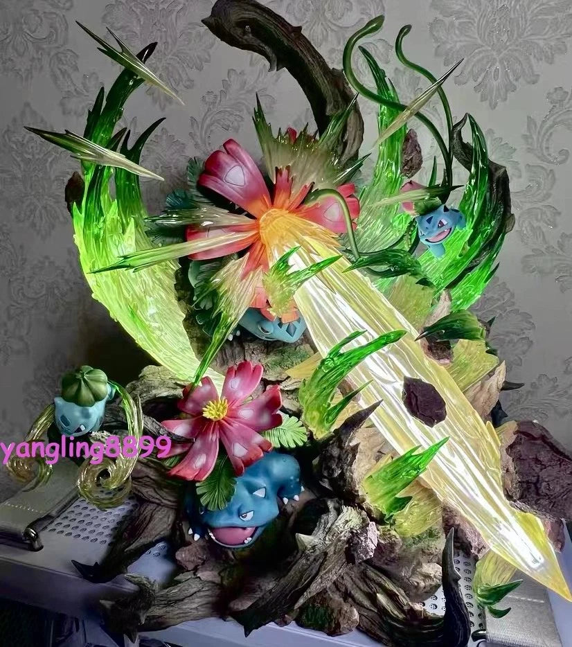 Recast Fantasy Studio Venusaur Family Figure Resin Statue Model Collectible 38cm 07FC0E-D4 - KOEEK