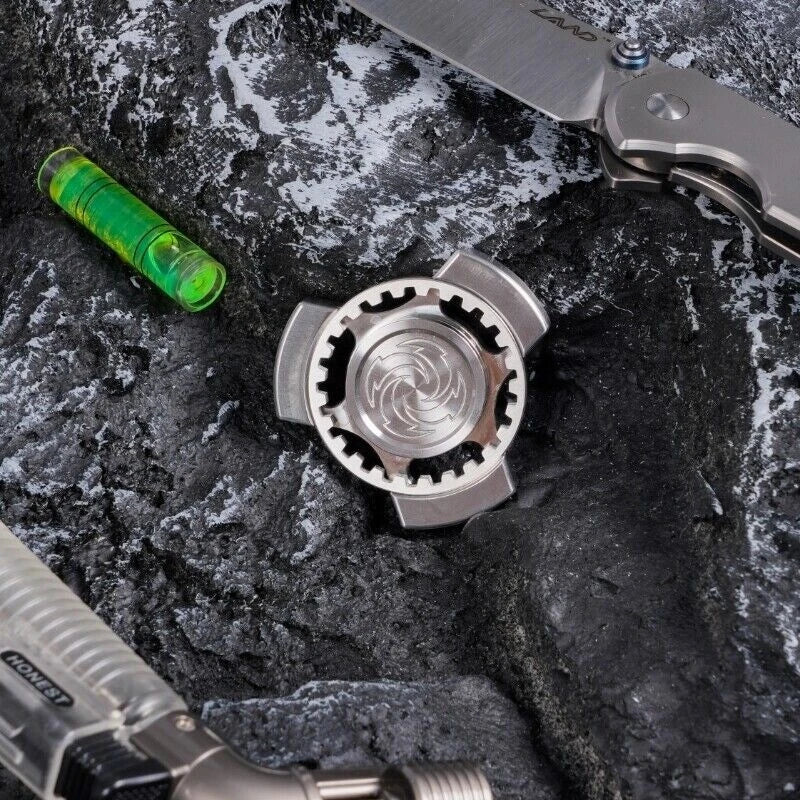Stainless Steel Fidget Spinner EDC Fidget Toy Hand Spinner Stress Relief Gift 07FC0E-D4 - KOEEK