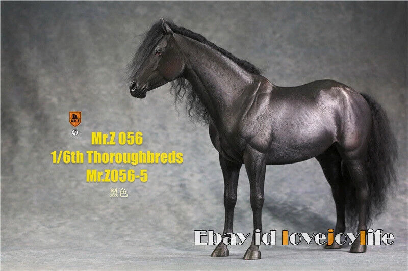 Mr.Z 056-5 Black 1:6 Scale Animal Resin Simulation Thoroughbreds Horse  Toys 07FC0E-D4 - KOEEK