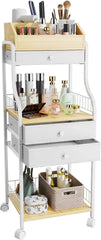Floor Standing Makeup Organizer - Skin Care Organizer and Storage with Drawers 07FC0E-D4 - KOEEK