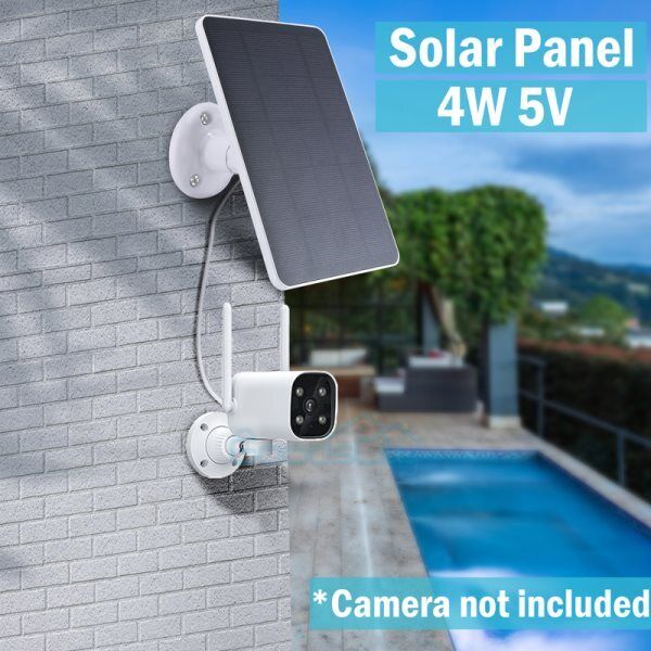 ny 7W solcellepanel kameralader for SimpliSafe Outdoor Cam Arlo Essential Spotligh