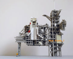 1/400 Space Shuttle on Launch PAD 3D Printing Model Builded A set 07FC0E-D4 - KOEEK