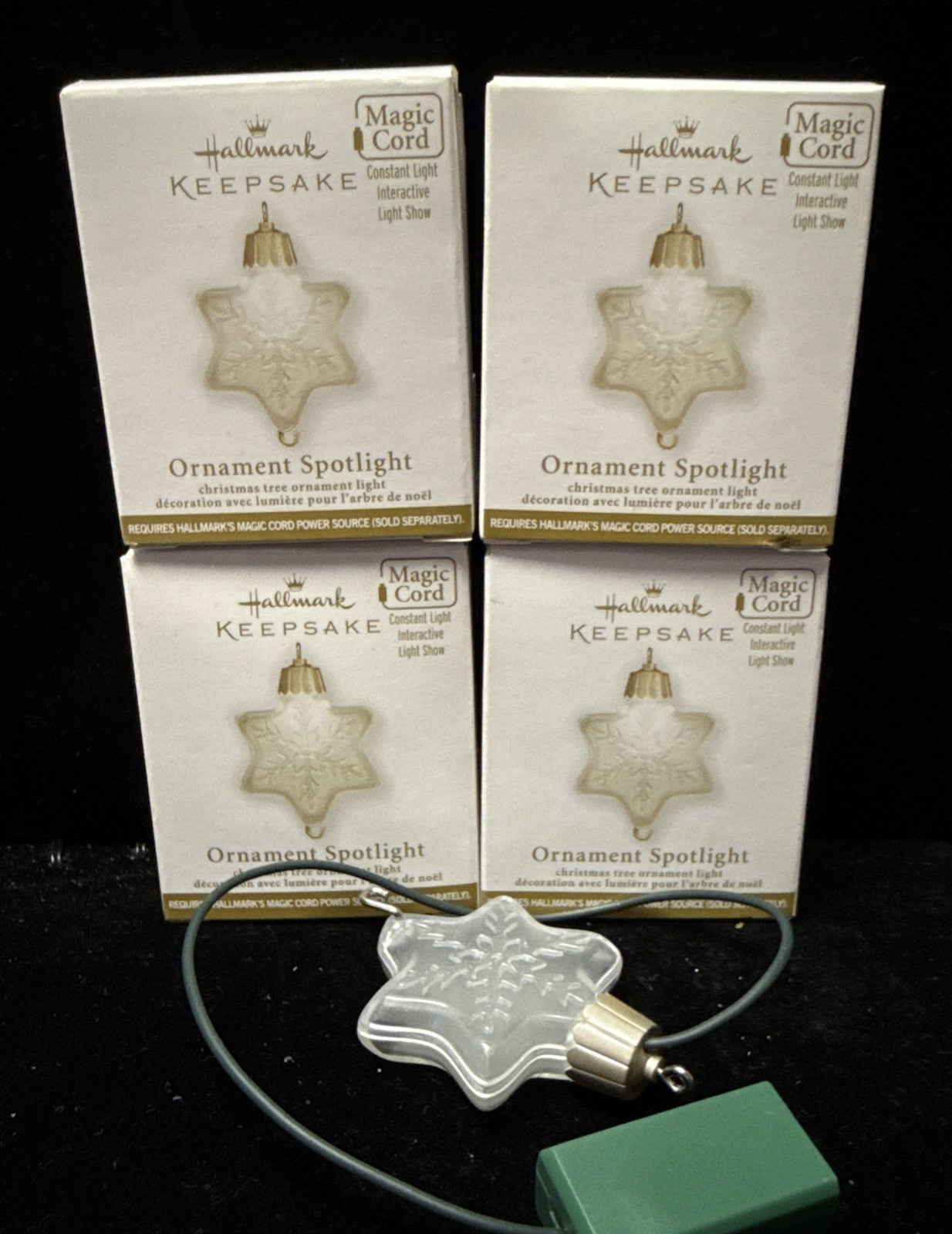 (4)  Hallmark Keepsake Christmas 2011 ORNAMENT SPOTLIGHT Star MAGIC Free Ship HALLMARK - KOEEK