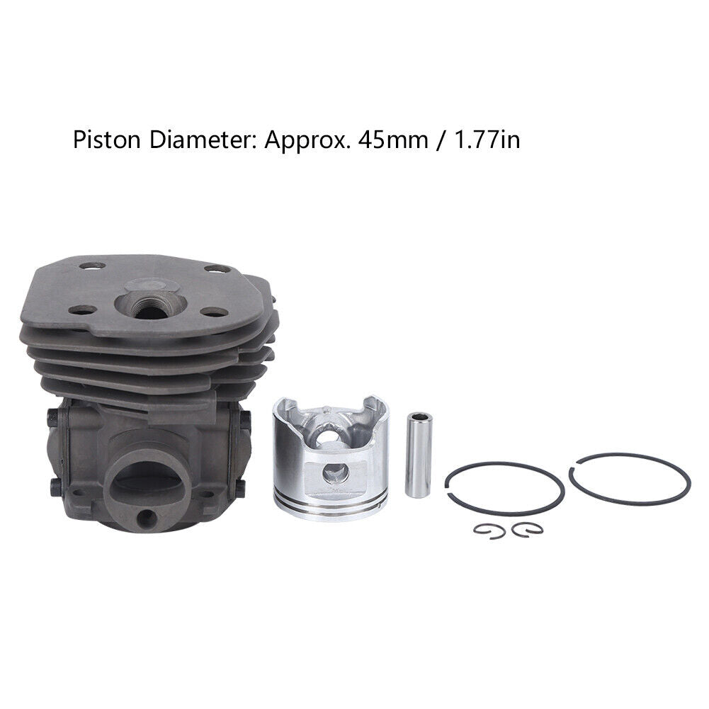 new Chainsaw Cylinder 45mm Diameter Aluminum Piston For 353 Chainsaw H353 koeek - KOEEK