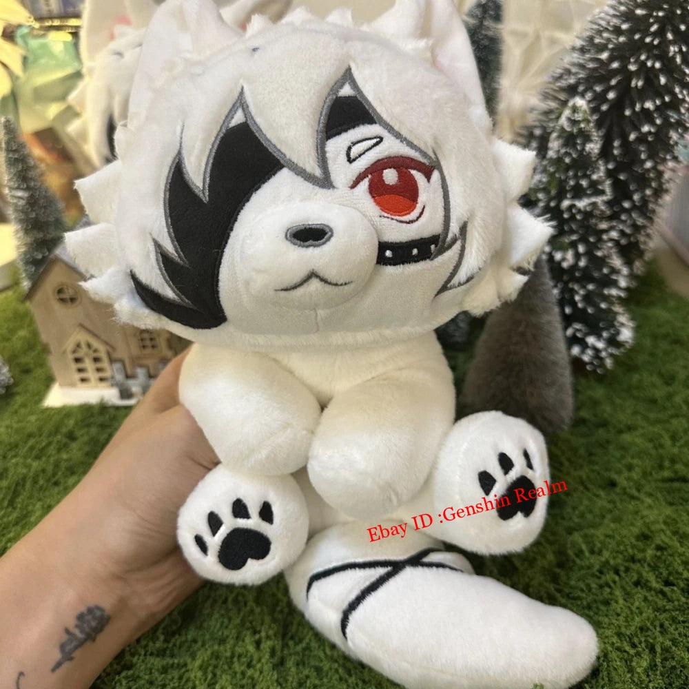 Anime Zenless Zone Zero Von Lycaon Sitting Position 20cm Plush Doll Stuffed Toy 07FC0E-D4 - KOEEK
