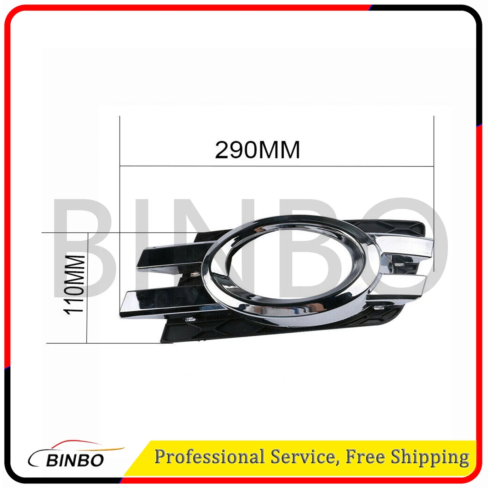 Fog Light Trim 07-12 for Mercedes Benz GL450 GL550 Left & Right 1648800724 07FC0E-D4 - KOEEK