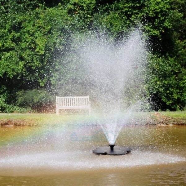 ny 1,4W Fuente Flotante Bomba De Agua Energía Solar Para Estanque De Jardín Piscina