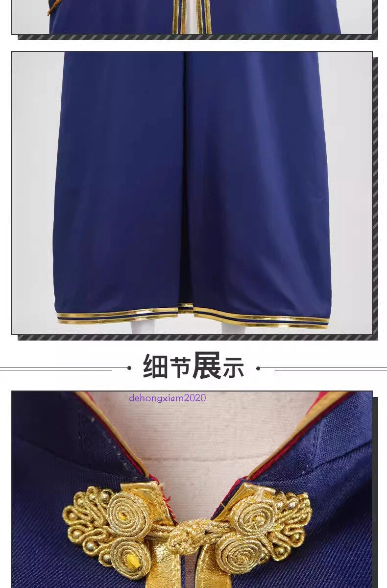 LOL League of Legends Arcane 2 Caitlyn Kiramman Blue Cloak Cape Costume Cosplay 07FC0E-D4 - KOEEK