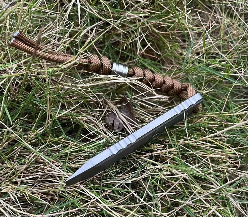 Outdoor EDC Titanium Alloy Pocket Pry Bar Crowbar Opener Wrench Multi Tools 07FC0E-D4 - KOEEK