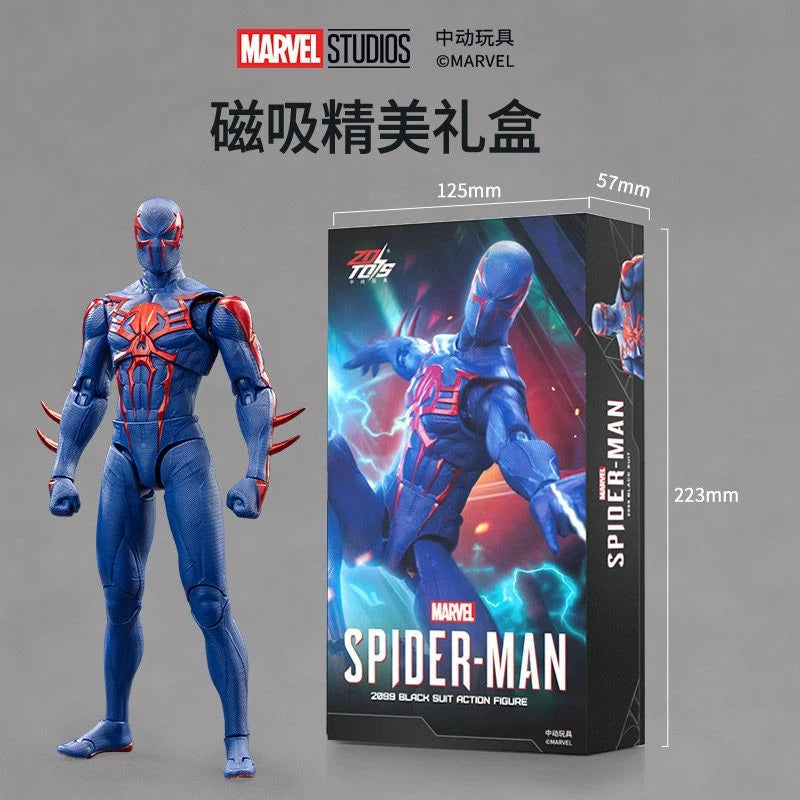 ZD Toys Marvel's Spider-Man 2099 Black Suit 7" Articulated Action Figure 07FC0E-D4 - KOEEK