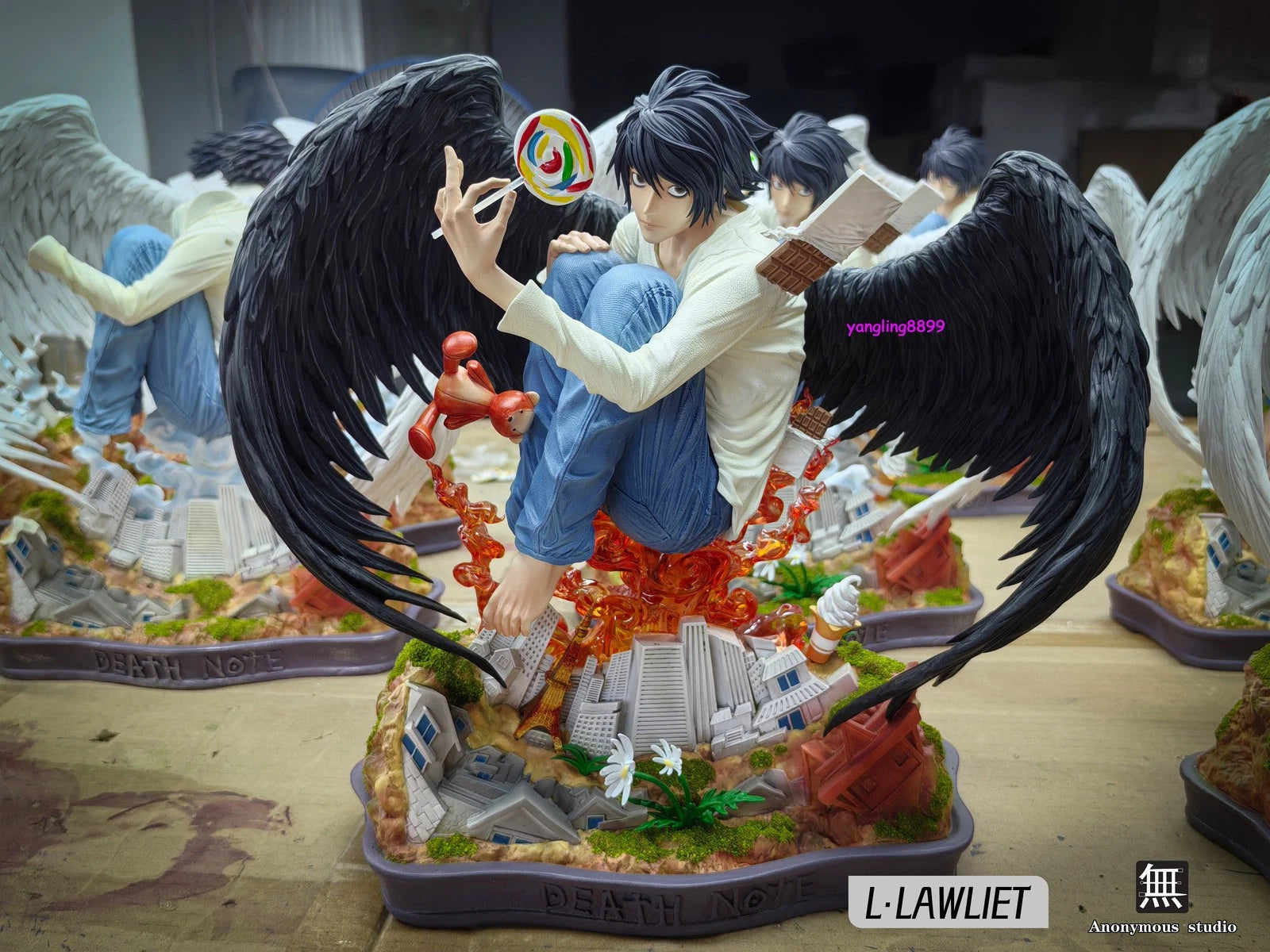 Anonymous Studio Death Note L·lawliet Limited Collectible Statue Resin Figure 07FC0E-D4 - KOEEK