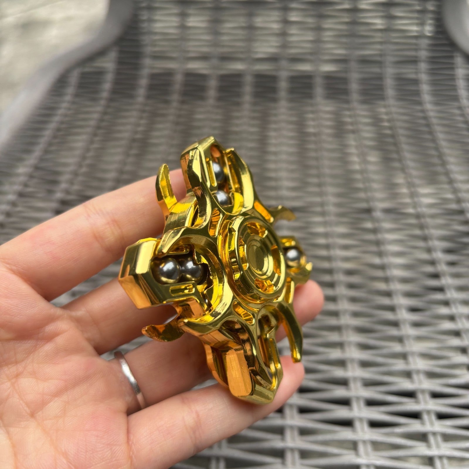 EDC Fidget Spinner Hand Spinner Double-Sided Linkage Stress Relief Toys 07FC0E-D4 - KOEEK