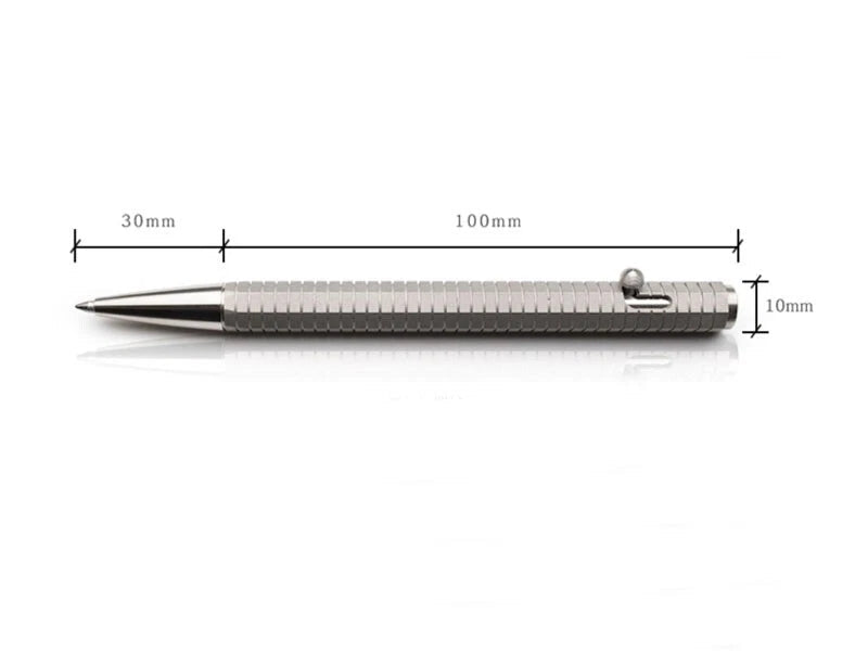 Solid TC4 Titanium Alloy Bolt Ballpoint Pen Business Office Singnature Pen EDC 07FC0E-D4 - KOEEK