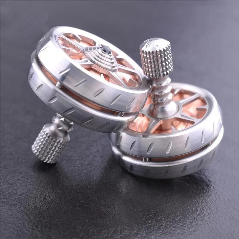 EDC Stainless Steel Copper Spinning Top Top Spinner Mental Stress Relief Toys 07FC0E-D4 - KOEEK