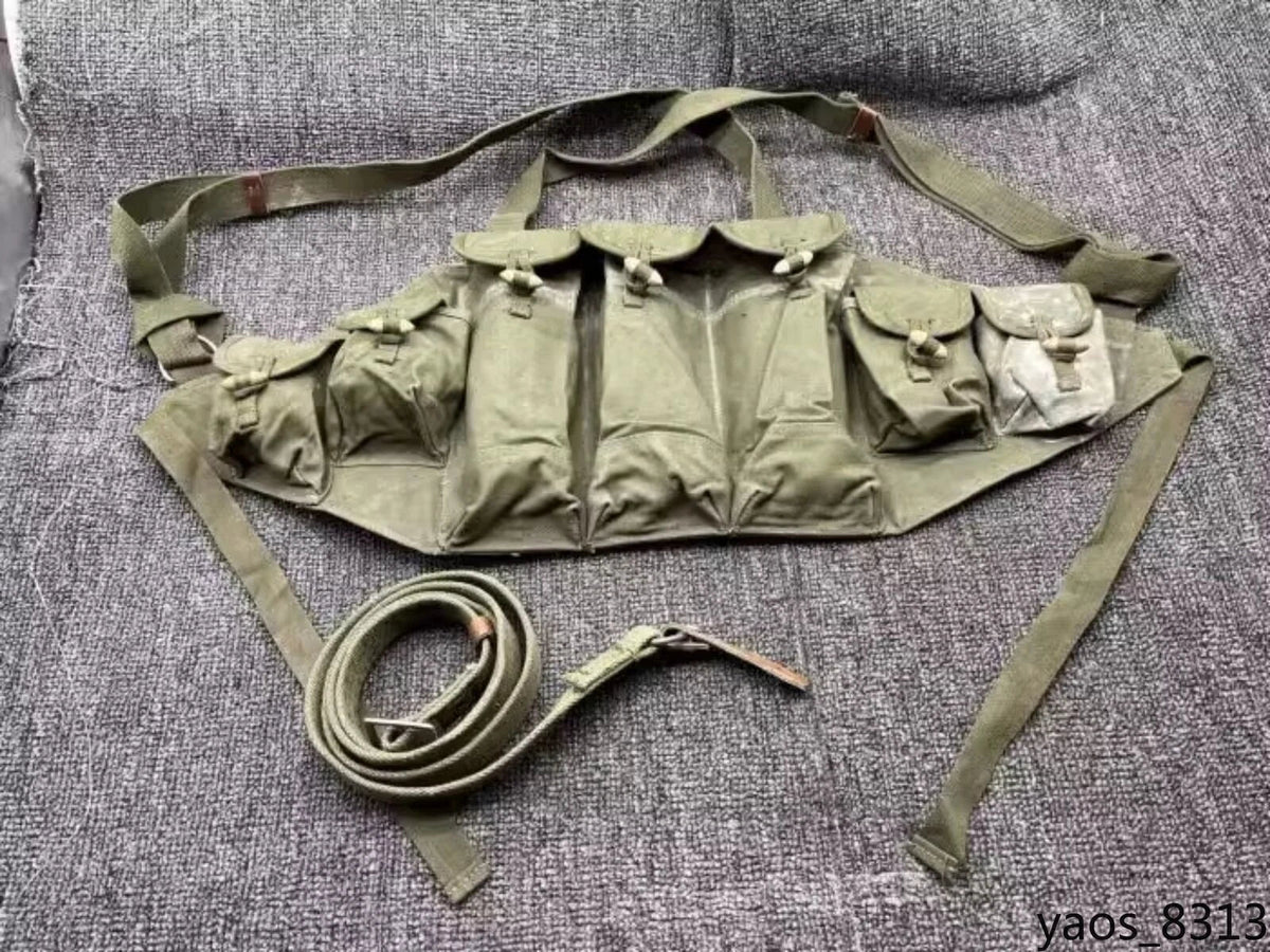 Russia AK Chinese 56 Tactical Chest Rig Vest Pouch with Belt Canvas Bag 07FC0E-D4 - KOEEK