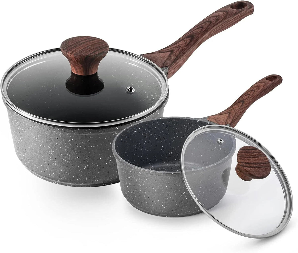 Non-Stick Cookware Set with Lid, Kitchen Cookware for Induction Cooktop 07FC0E-D4 - KOEEK