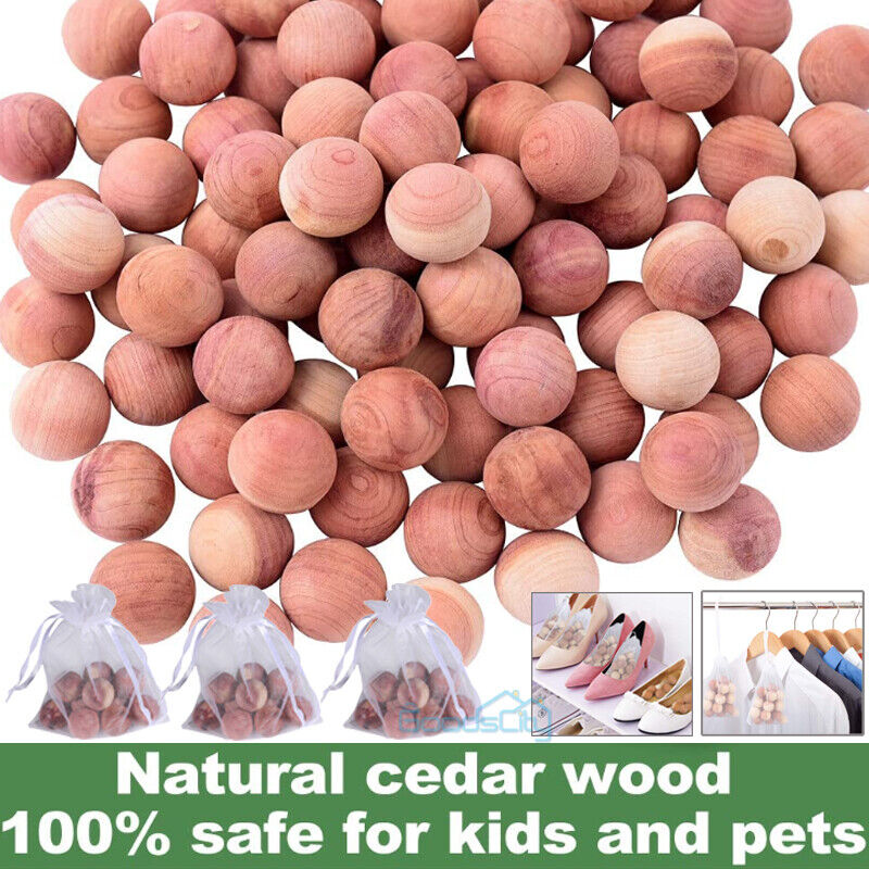 ny 50 Cedar Wood Blocks KJEMISK BUG REPELLENT for Closet Storage Nature