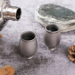 23ML Pure Titanium Water Glass Drinking Tumbler Cup Mug Good Health Benefits 07FC0E-D4 - KOEEK