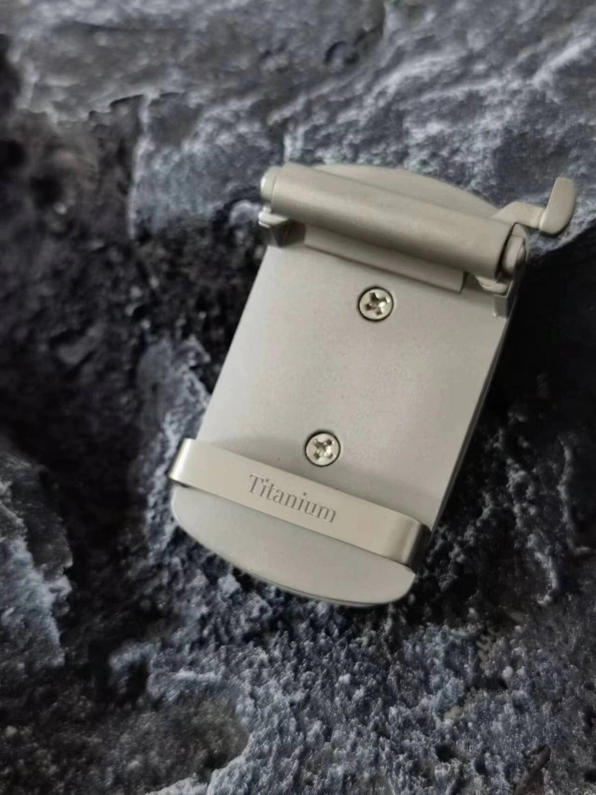 Pure Titanium Men's Belt Pin Buckle Five Blessings Pattern Anti Allergic EDC 07FC0E-D4 - KOEEK