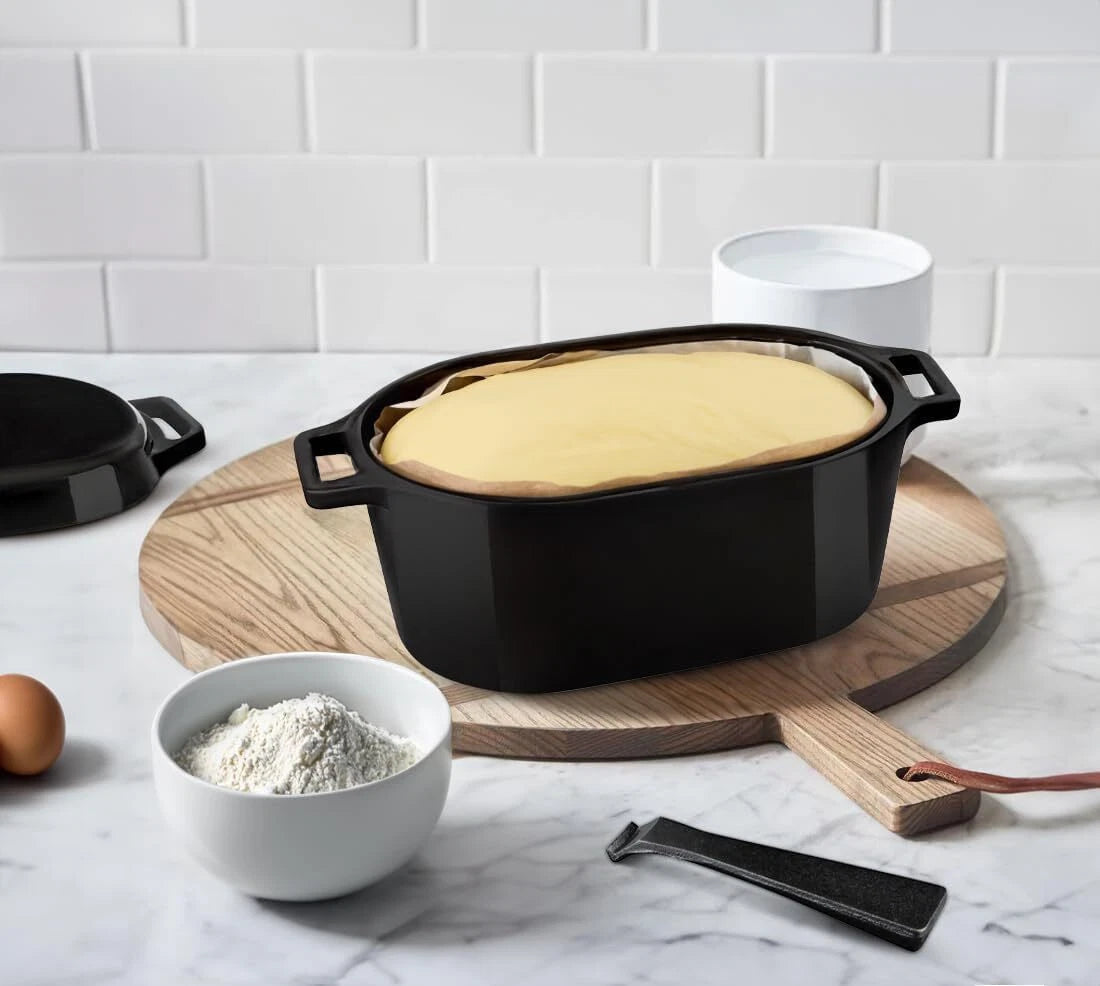 Dutch Oven for Sourdough Bread Baking with Lid, Double Handle 07FC0E-D4 - KOEEK