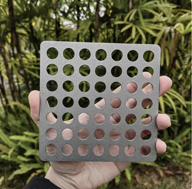 Pure Titanium Alloy Mesh Plate BBQ Bold Barbecue Camping Grill Plate 07FC0E-D4 - KOEEK