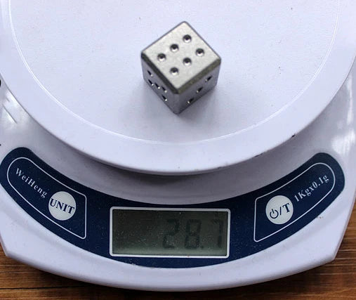 TC4 Titanium Alloy Luminous Dice Toy Chilled Red Wine Beer Dice Gift EDC Toys 07FC0E-D4 - KOEEK