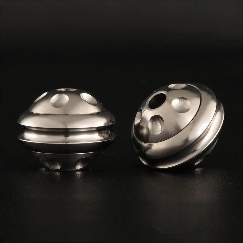 EDC Titanium Knife Lanyard Bead Paracord DIY Necklace Pendant Fidget Spinner Toy 07FC0E-D4 - KOEEK
