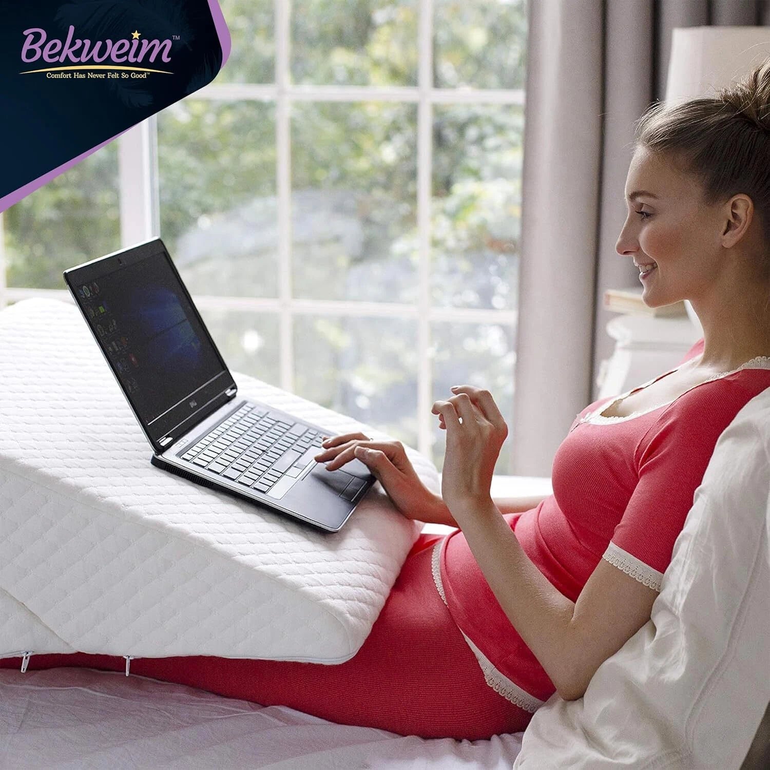 Adjustable Wedge Pillow for Sleep - For relief of sleep apnea, 07FC0E-D4 - KOEEK