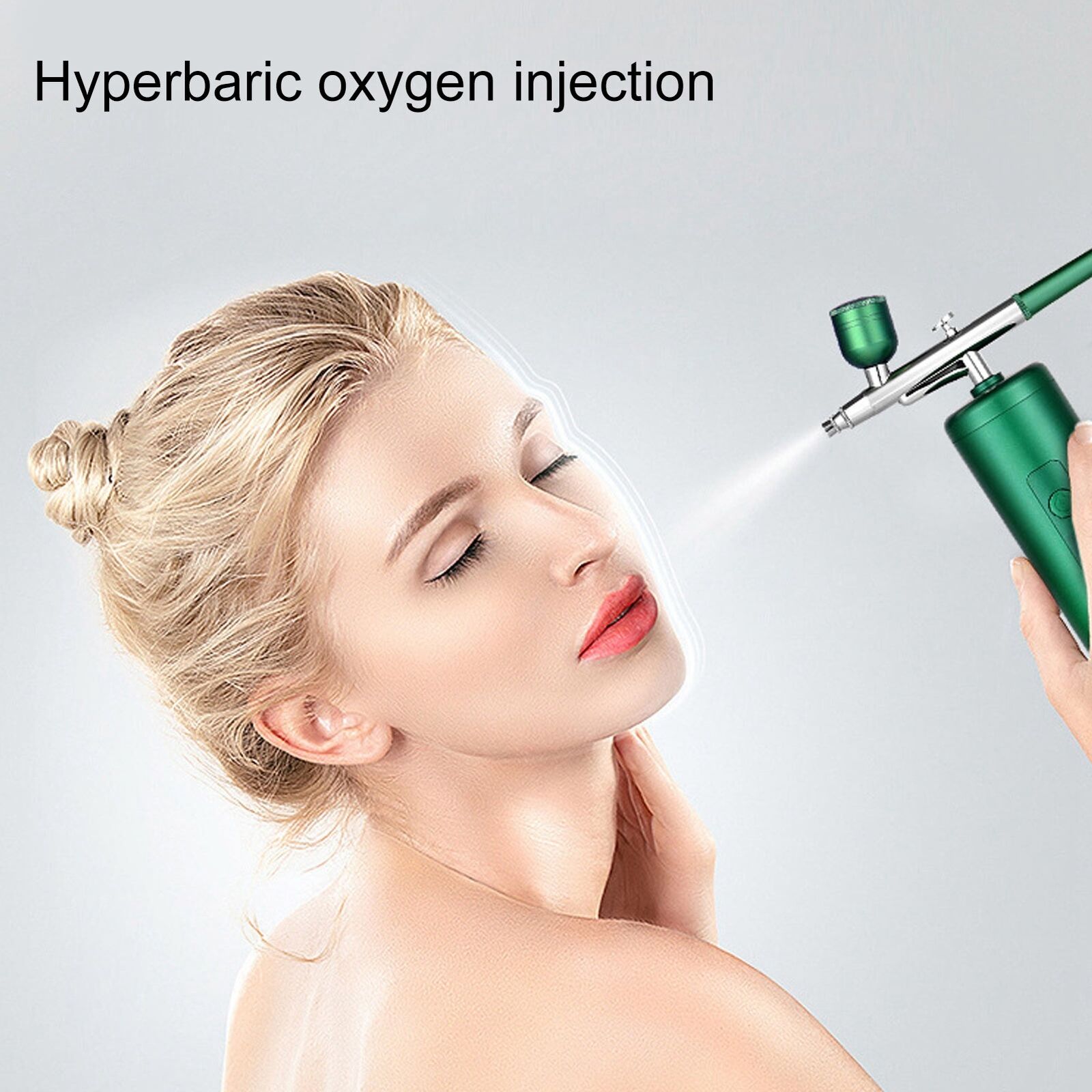 new Spray Airbrush Green Cordless Pressure Nano Hydrating Care Oxygen Injection HGF koeek - KOEEK