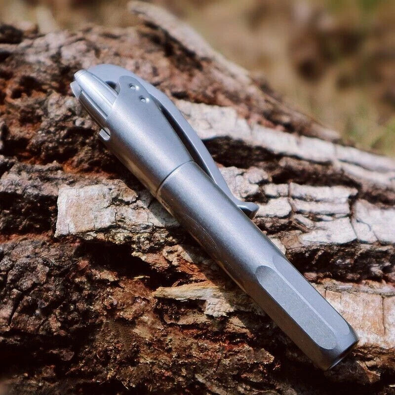 Titanium Alloy Pocket Siphon Pen Ball Pen For Student Business Signature Gel Pen 07FC0E-D4 - KOEEK