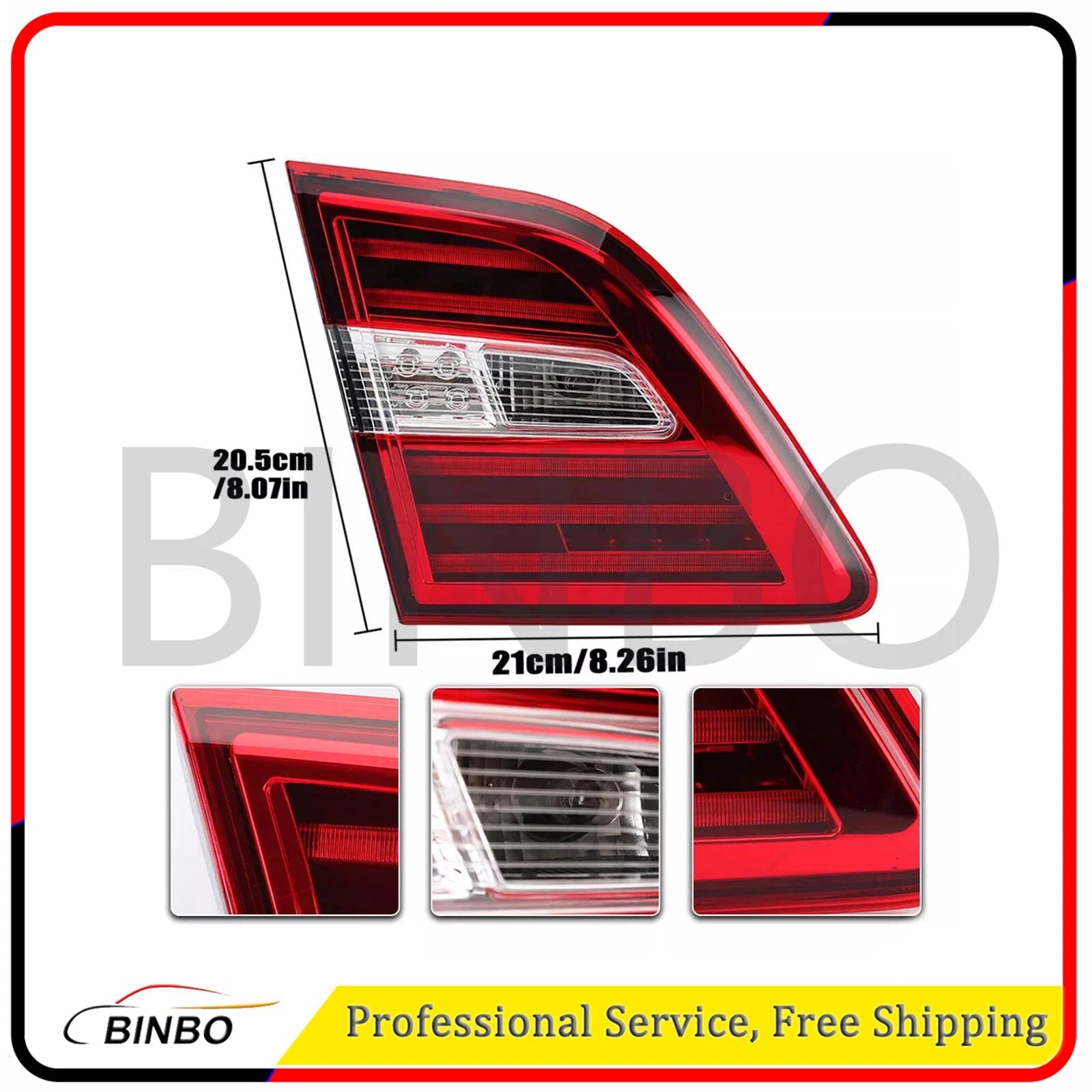 1Pair Passenger Tail Light For Mercedes Benz W166 ML350 2012-15 Rear Lamp Inner 07FC0E-D4 - KOEEK