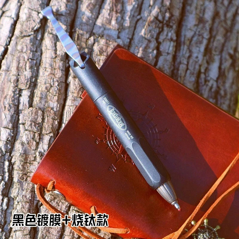 Titanium Pocket Siphon Pen Ball Pen For Student Business Signature Gel Pen EDC 07FC0E-D4 - KOEEK