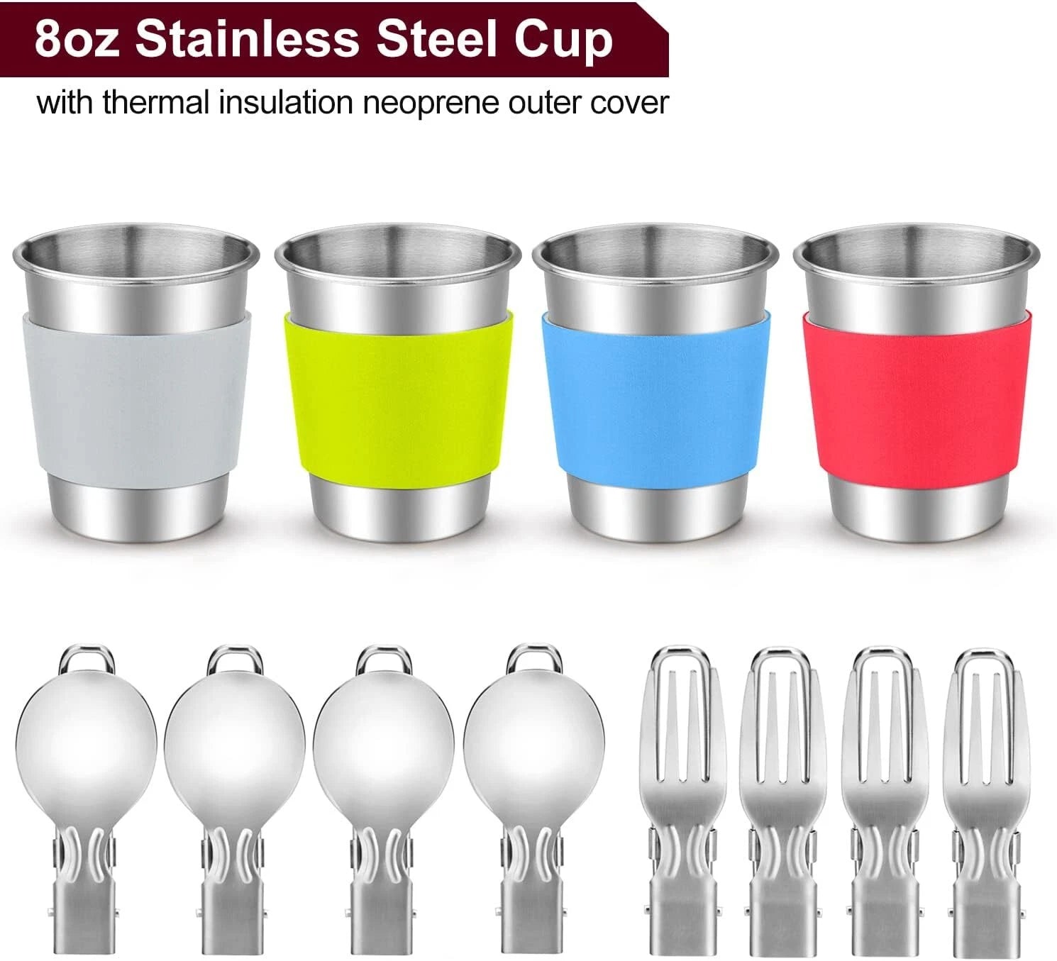 22 Piece Camping Cookware Set, Large Hanging Pot Pan Kettle, Picnic 07FC0E-D4 - KOEEK