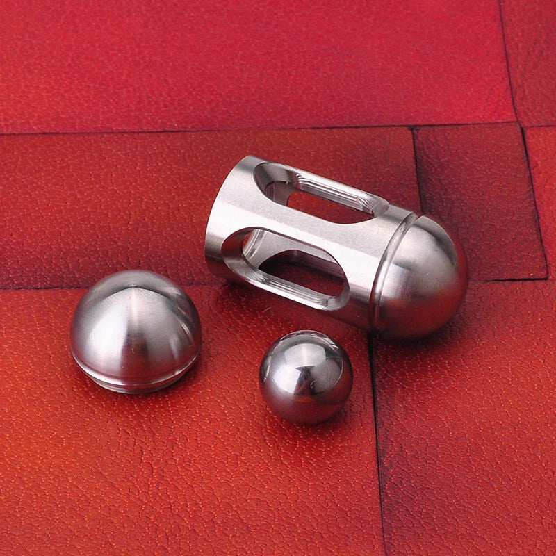 Stainless Steel Clicker Click Balance Ball Hand Fidget Decompression EDC Toy 07FC0E-D4 - KOEEK