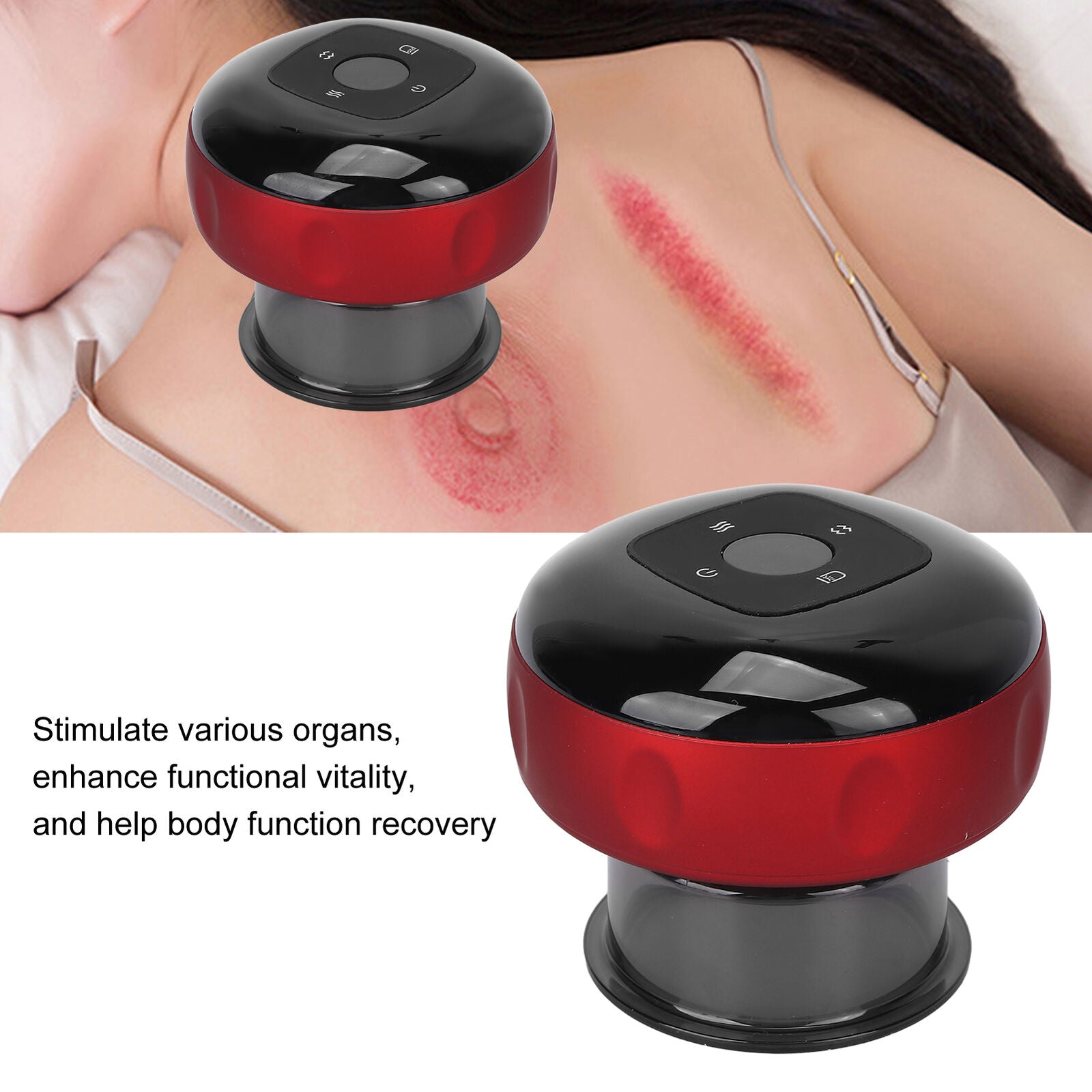 new Electric Cupping Massager Machine Smart Cups Scraping For Relief() HGF koeek - KOEEK