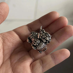 32mm Solid Qilin Tea Pet Handheld Carved Ornament Creative Gift 07FC0E-D4 - KOEEK